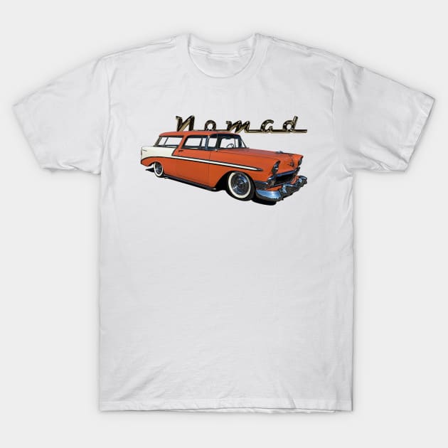 1956 Chevy Nomad Custom T-Shirt by hotroddude